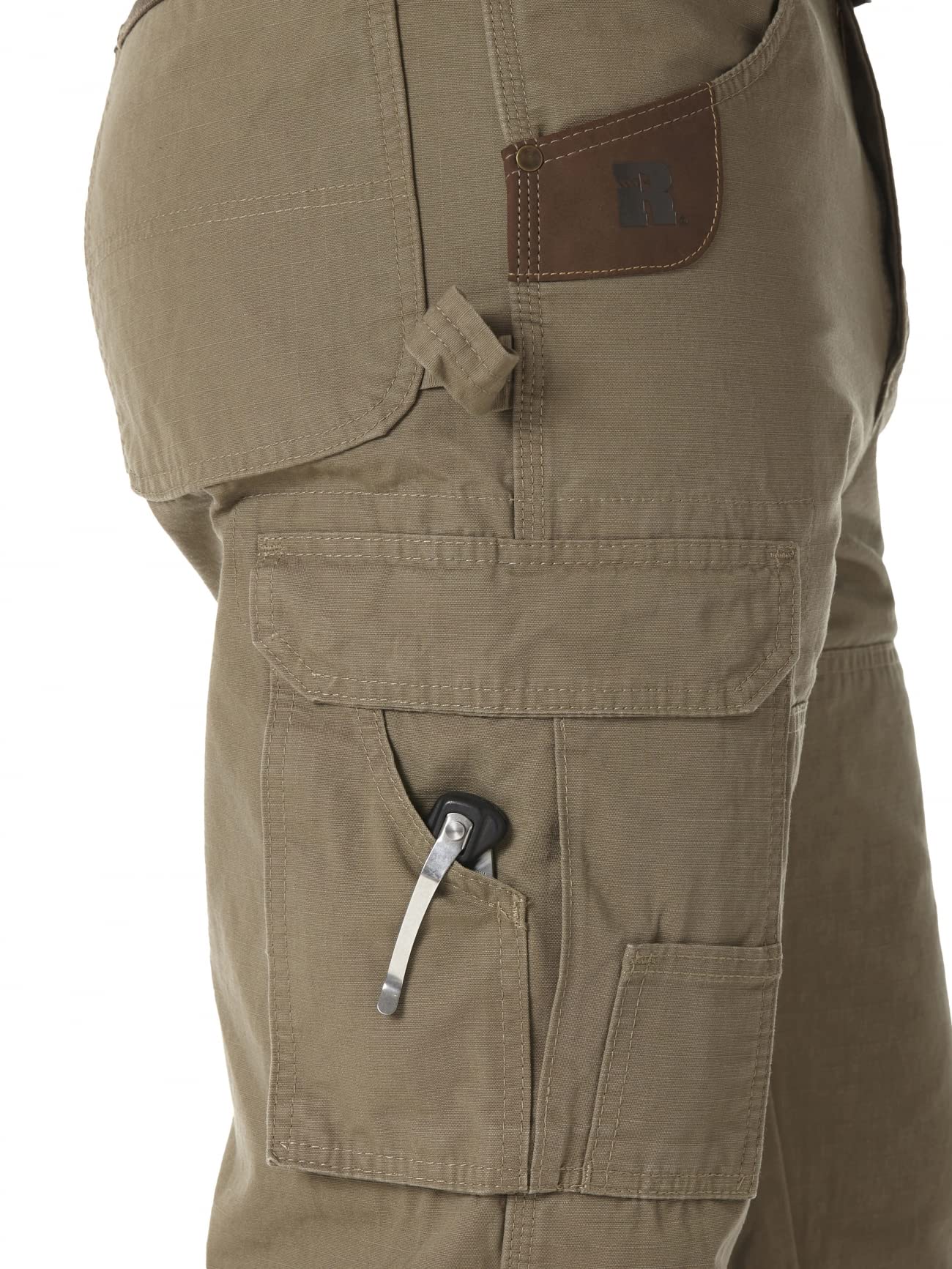 Wrangler Riggs Workwear mens Ranger work utility pants, Bark, 46W x 30L US