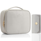 Vlando Set Makeup Bag and Jewelry Bag Grey