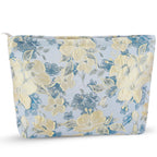 ZLFSRQ Flower Makeup Bag for Women Girls Travel Cute Floral Cosmetic Bags Large Cosmetic Pouch Purse with Zipper Portable Toilet