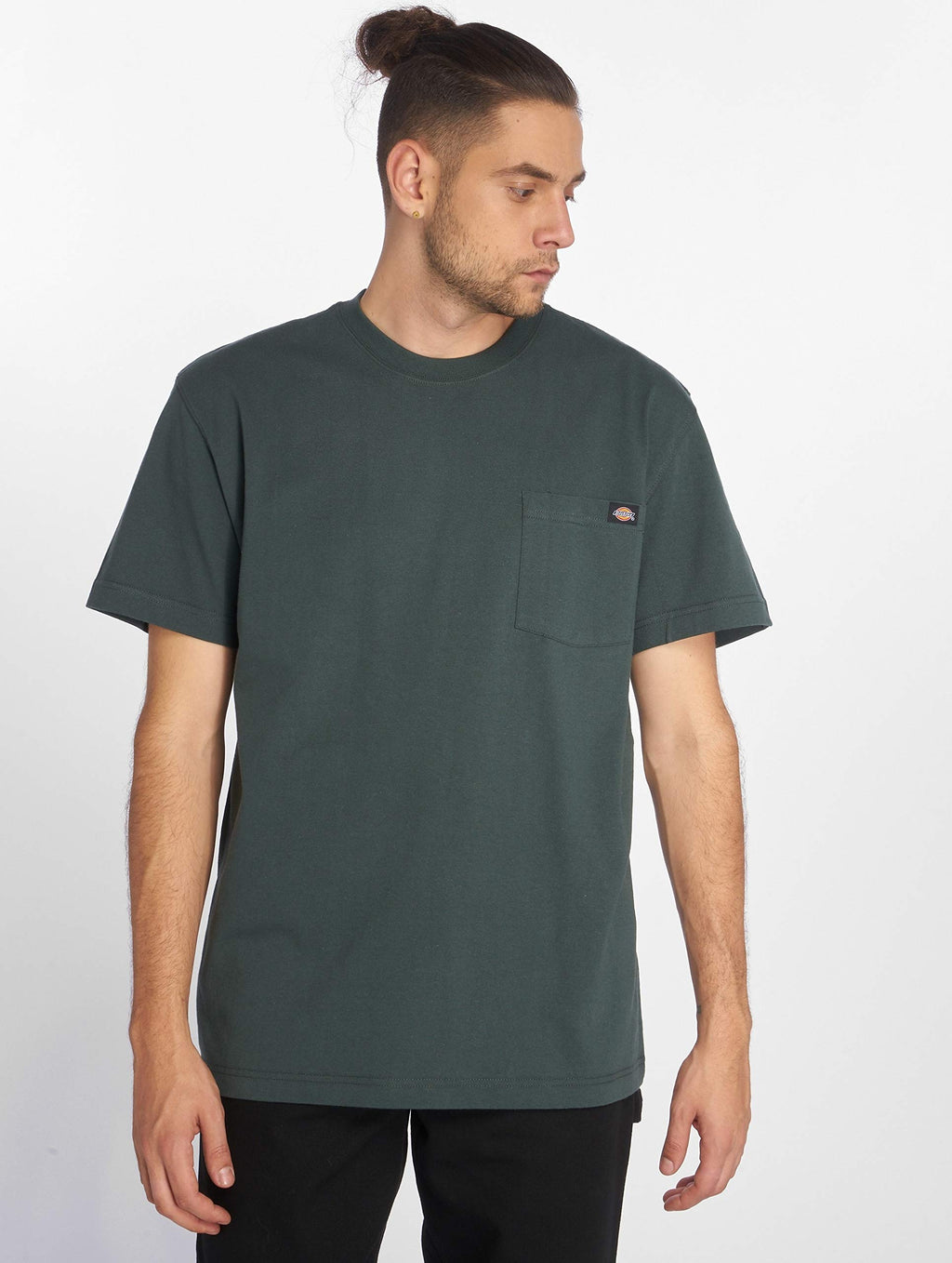 Dickies mens Heavyweight Crew Neck Short Sleeve Tee Big-tall T Shirt, Hunter Green, 3X-Large Big US