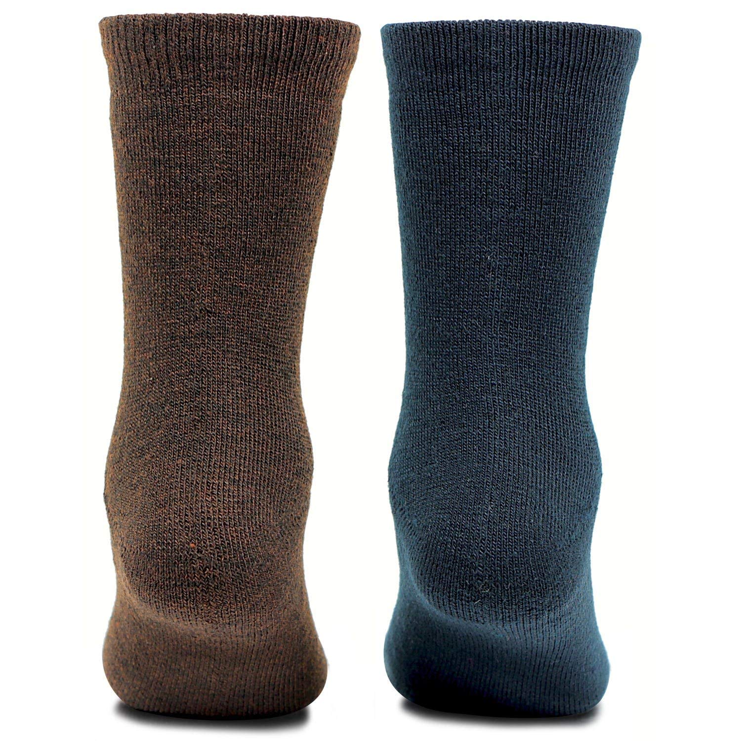 Bonjour Plain Full Length Woolen Socks for Kids- Pack Of 2