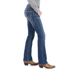 Wrangler Women's Willow Mid Rise Performance Waist Boot Cut Ultimate Riding Jean, Davis, 1-36