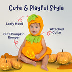 Dress Up America Baby Pumpkin Costume - Adorable Halloween Jack-O-Lantern Costume For Toddlers