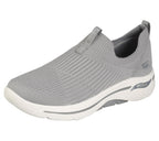 Skechers Women's Go Walk Arch Fit Iconic Sneaker, Grey, 9.5