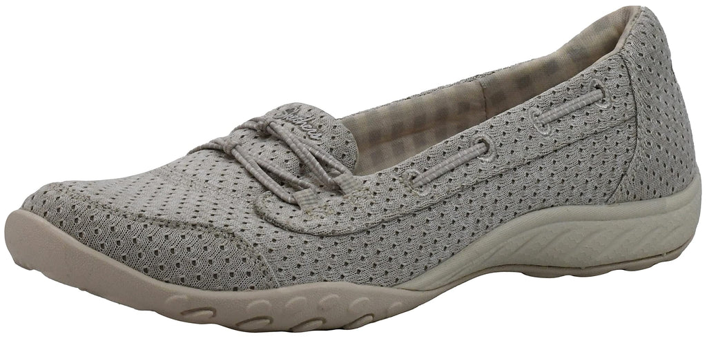 Skechers Women's Breathe Easy-Good Influence Sneaker Stone 7.5 M US