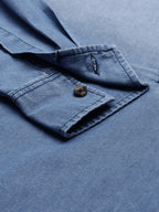 The Indian Garage Co Men'S Polycotton Slim Fit Kurta (0321-Dbmsk01L29-03_Blue)