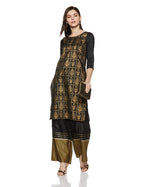 Aurelia Women'S Kurta (18Aua10130-100216_Xl_Black X-Large)