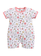 BabyGo Baby Half Sleeve Rompers 100% Cotton Rompers for New Born Baby Girls|Daily Suits for Baby Girls| 3X6M|TEAL|Onesies| Infan
