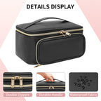 OCHEAL Makeup Bag, Multifunctional Make Up Bags with Zipper Pouch Large Compact Makeup Bag Organizer for Women Girls Cosmetics T