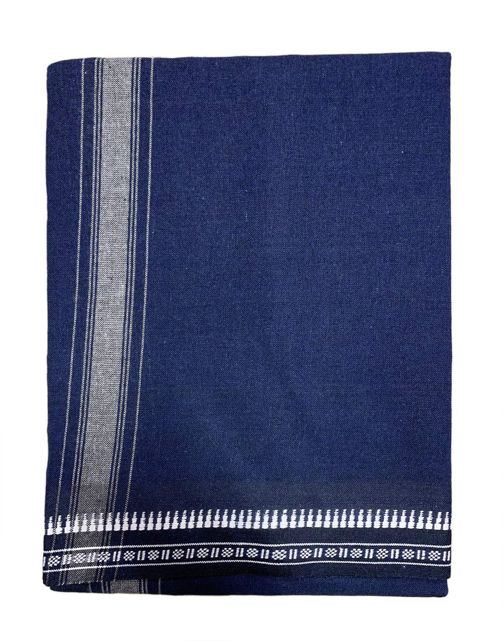 Prakasam Cotton Mens Colour Thalapathi Border Single Dhoti/Size1.28X2.00 Mtrs/Combo Pack Of 2 Dhoties