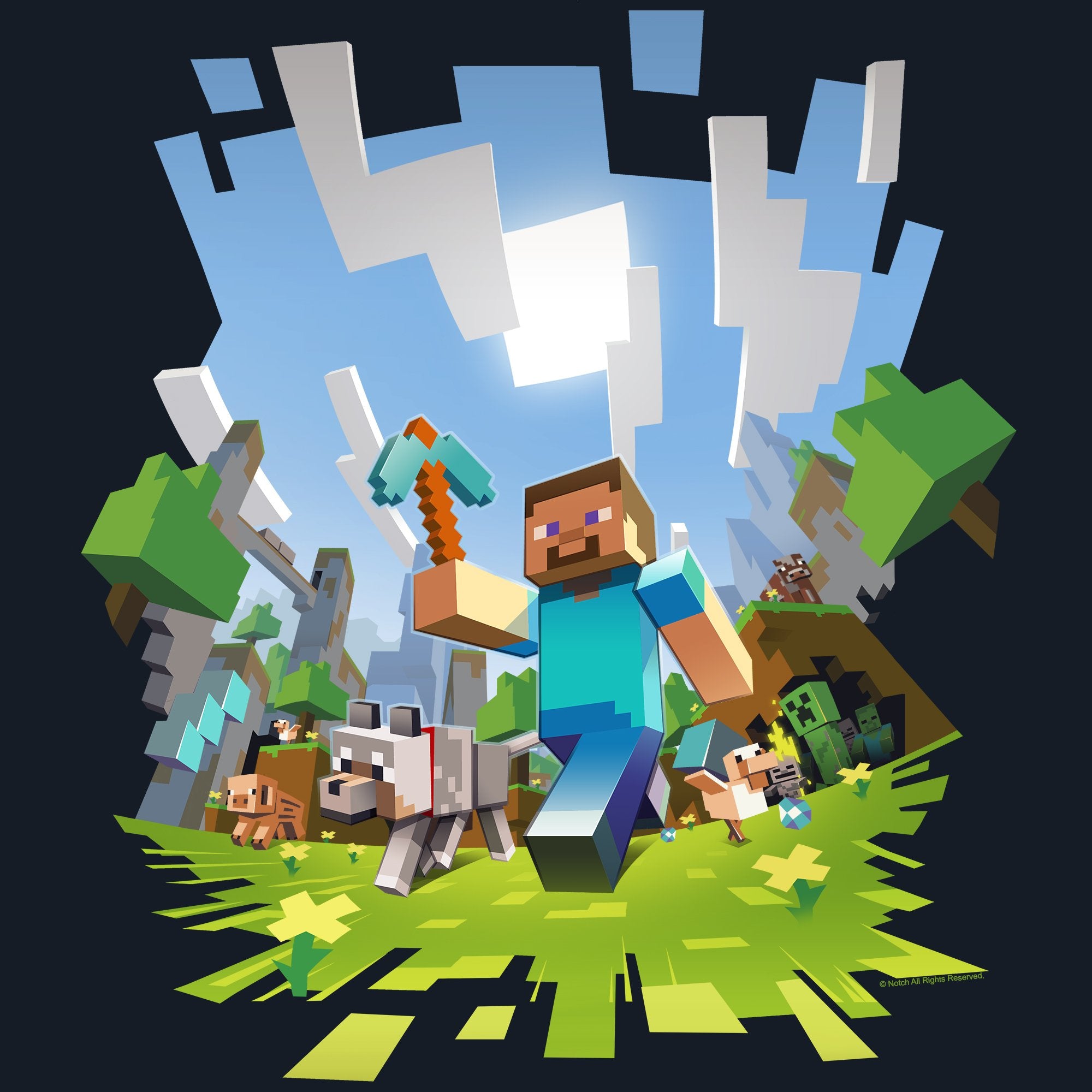Minecraft Adventure Youth T-Shirt Youth X-Large