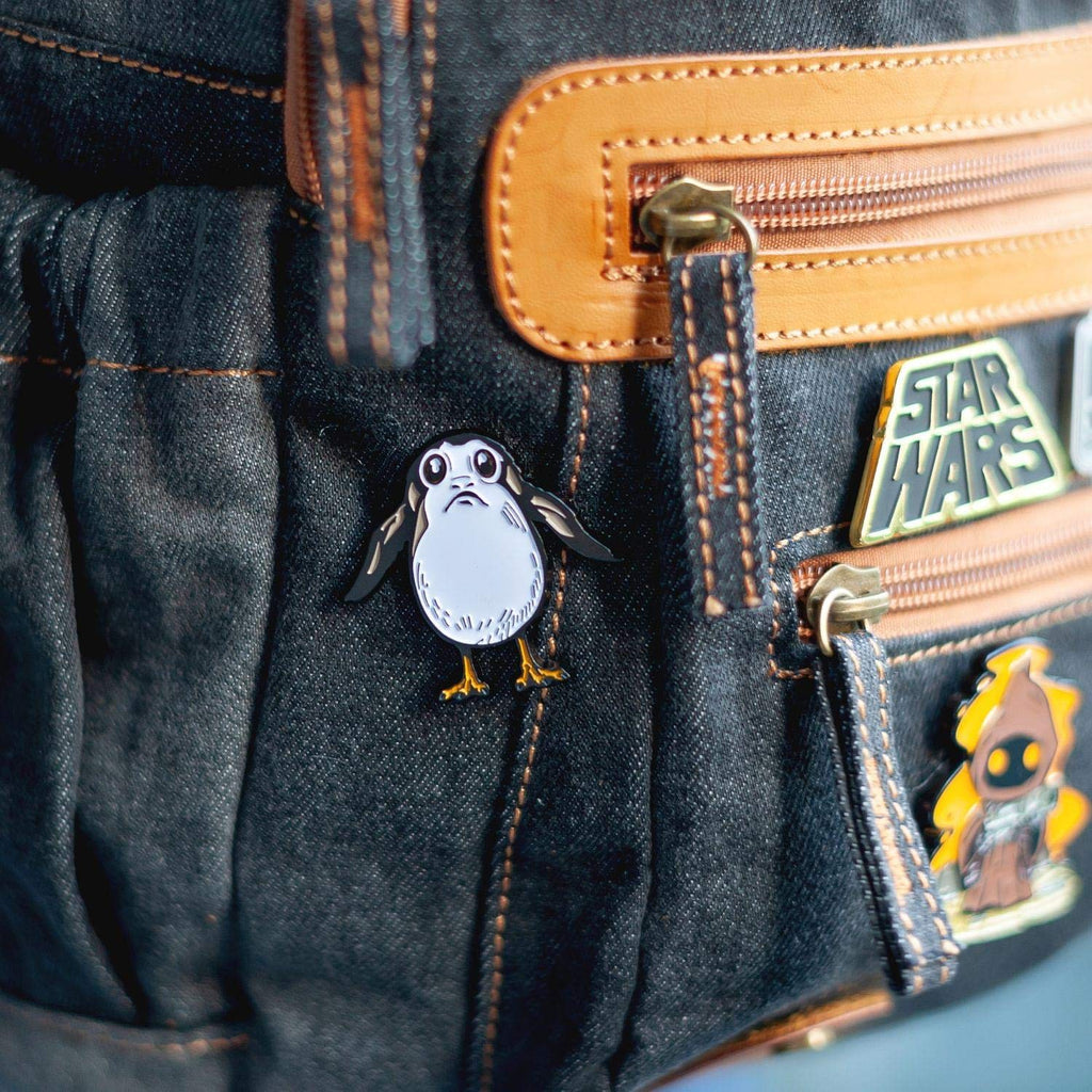OFFICIAL Star Wars: The Last Jedi Porg Pin | Collectible Star Wars Pin | About 2 Diameter