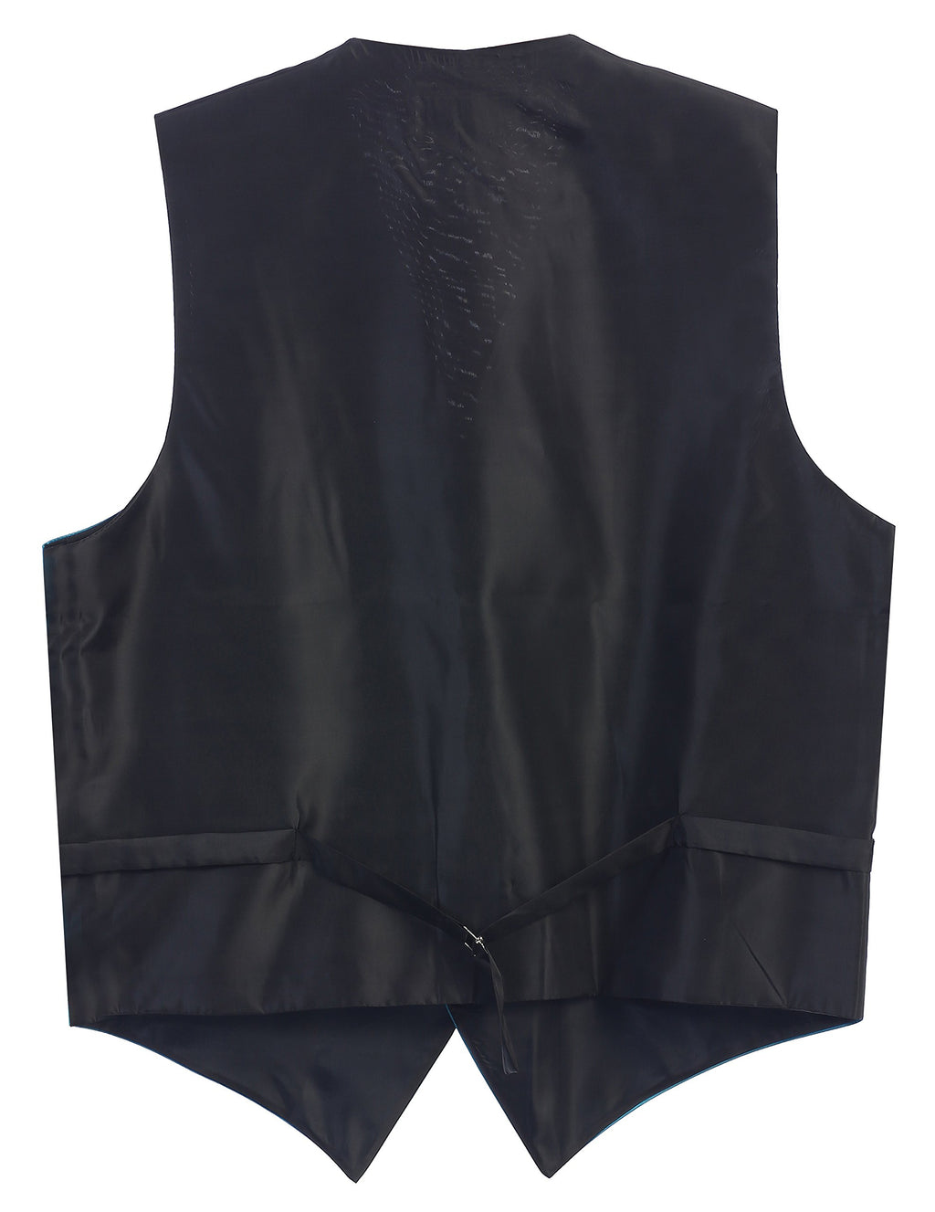 Men's Formal 4pc Satin Vest Necktie Bowtie and Pocket Square, Coral, X Small