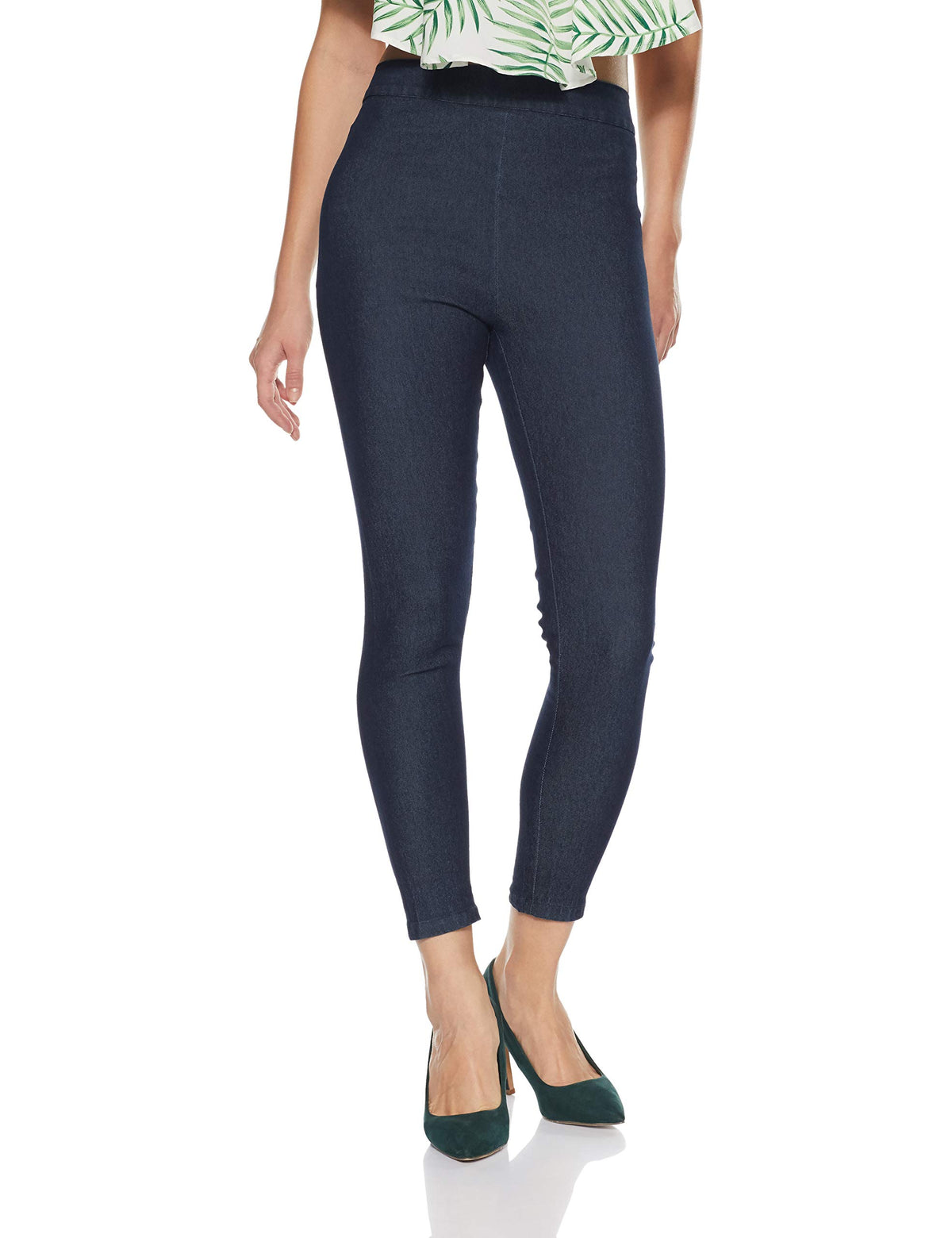 Aurelia WomenS Regular Fit Denim Leggings (17Fek60049-02280_Xs_Blue_Blue_Xs)