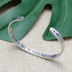 Friend Gift for Women Encouragement Birthday Christmas Cuff Bracelets for Women Bestie Classmates Stainless Steel Friendship Jew