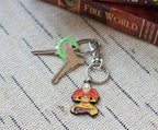 Avatar: The Last Airbender Aang Enamel Pendant Keychain | Cute Anime Key Ring Accessories With Purse Charm for Handbag, Wallet,