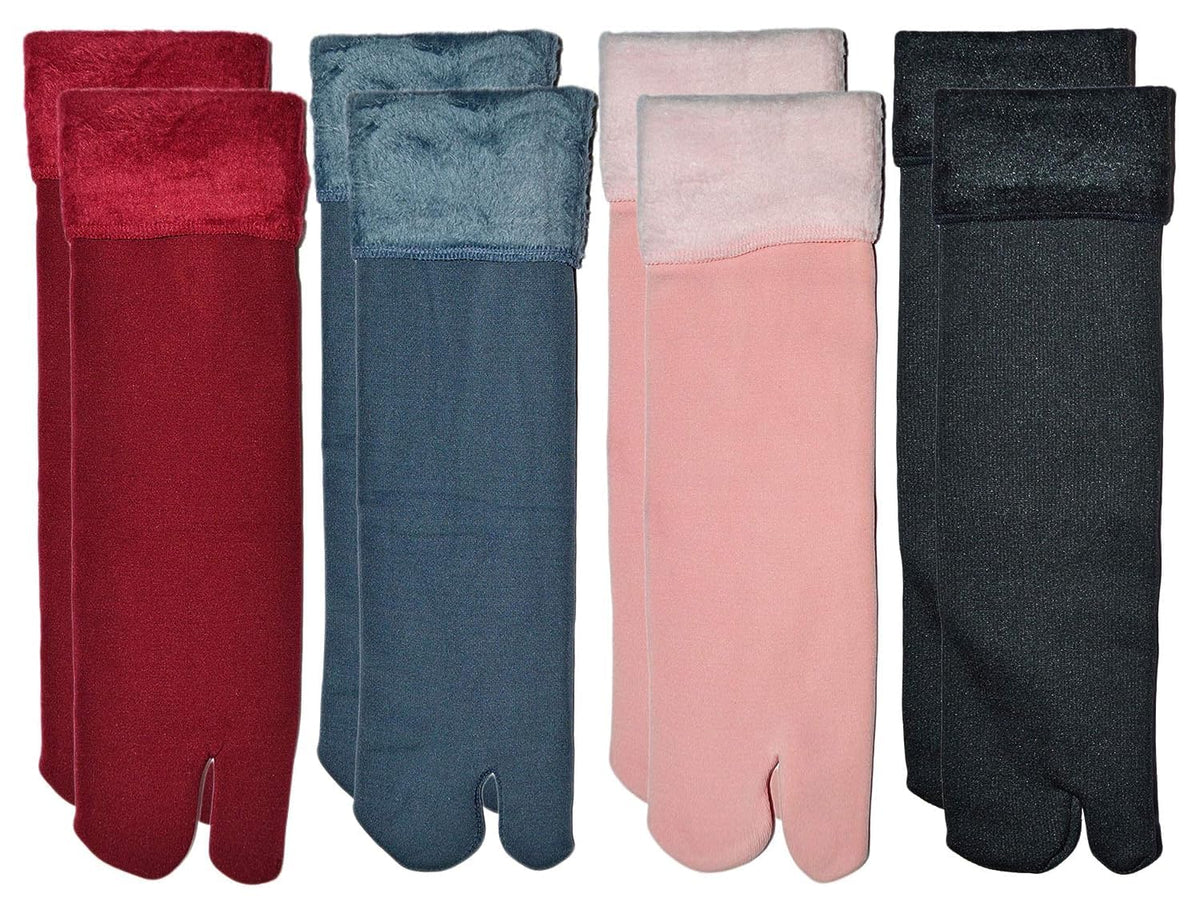 Rj Rojeno Winter Thermal Toe Dark Colour Wool Heavy Duty Warm Ankle Length Socks Women/Girls Winter Socks (Set Of 4 Pair) 2