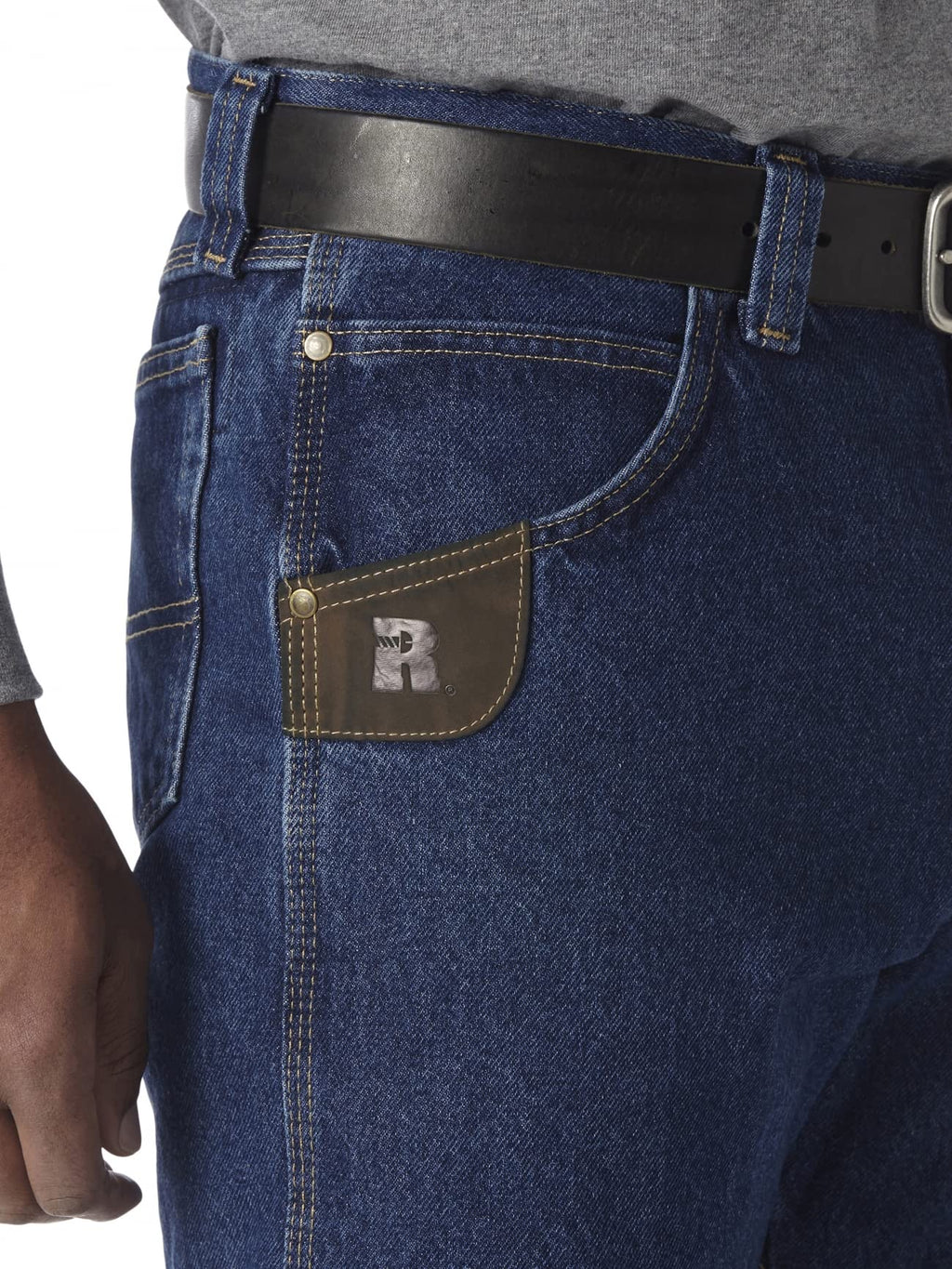 Wrangler Riggs Workwear mens Relaxed Fit Five Pocket jeans, Antique Indigo, 44W x 30L US