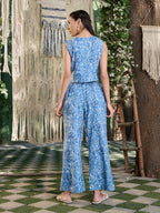 Stylum Womens Floral Printed Rayon Kurti Pant Set