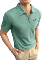 Noble Monk MenS Regular Fit Polo T Shirt |Half Sleeves |Collar Tshirts | Casual T-Shirt Malachite Green