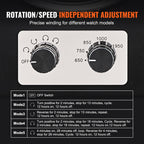 VEVOR Watch Winder, Rotating Watch Box for High-End Automatic Watches, 2 Watch Winder Case with Quiet Japanese Motors, LED Light