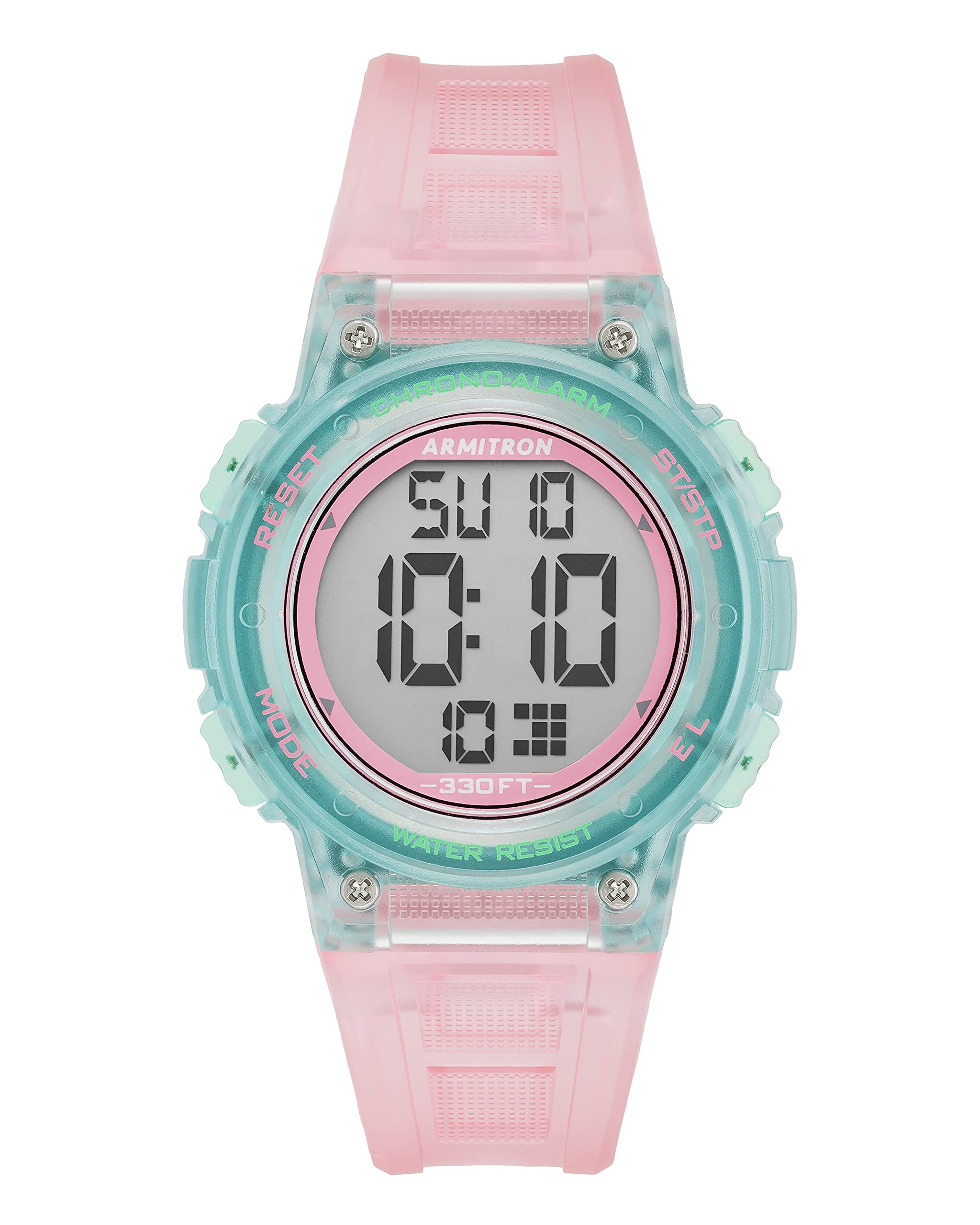 Armitron Sport Women's Digital Chronograph Resin Strap Watch, 45/7086