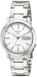 Men's SNK789 SEIKO 5 Automatic Stainless Steel Watch with White Dial