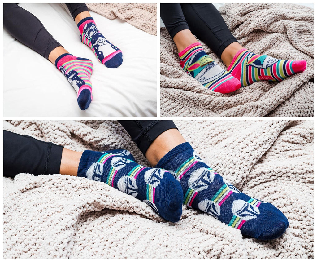 Star Wars: The Mandalorian Unisex Low-Cut Socks 5-Pair Gift Set A, Sizes 4-10