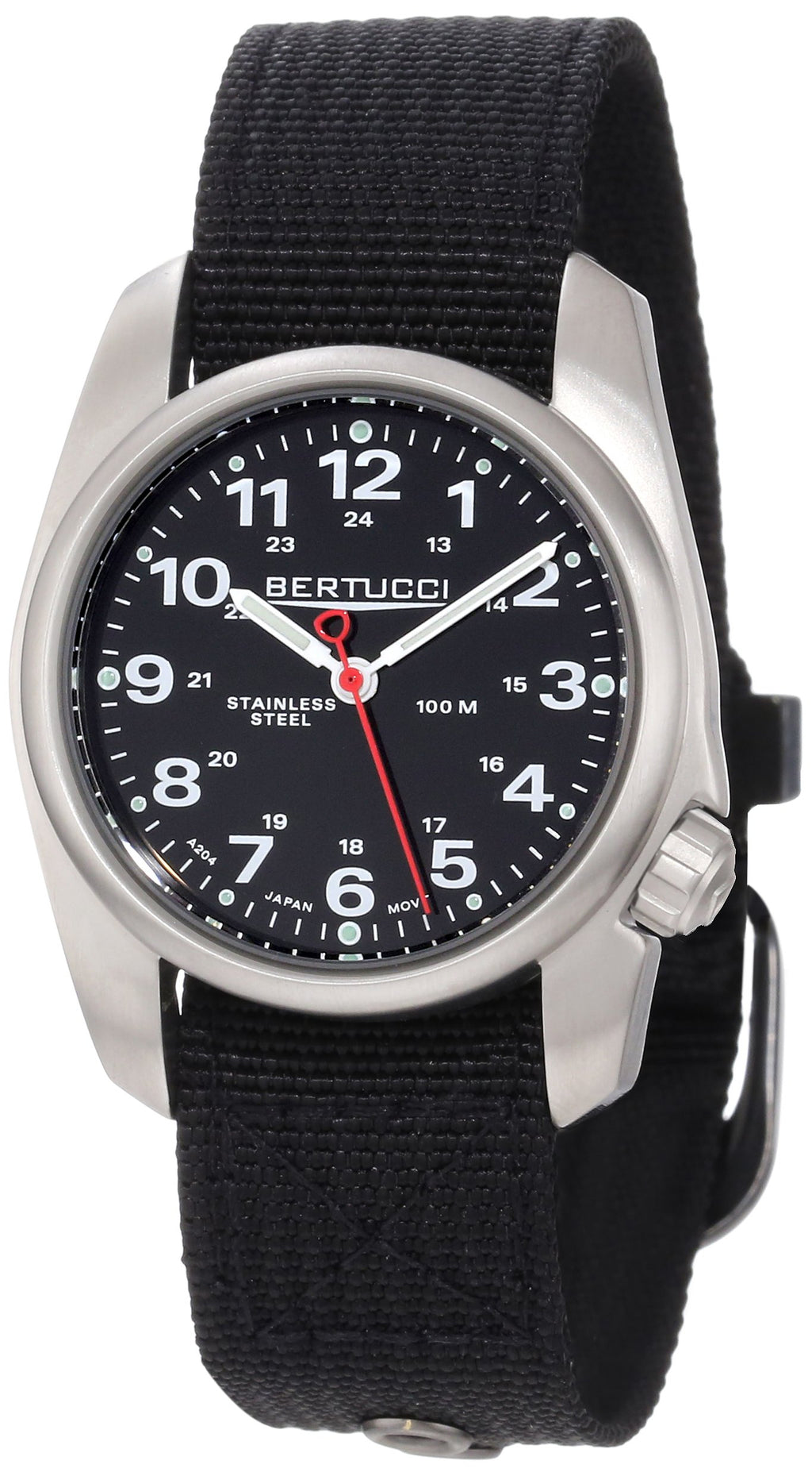 Bertucci A-1S Field Watch 10004 - Black Dial - Black Band