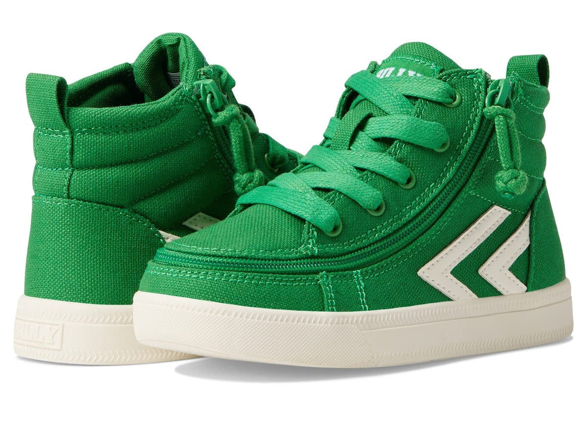 BILLY Footwear Kids CS Sneaker High (Little Kid/Big Kid), Green/White, 5 Toddler 5