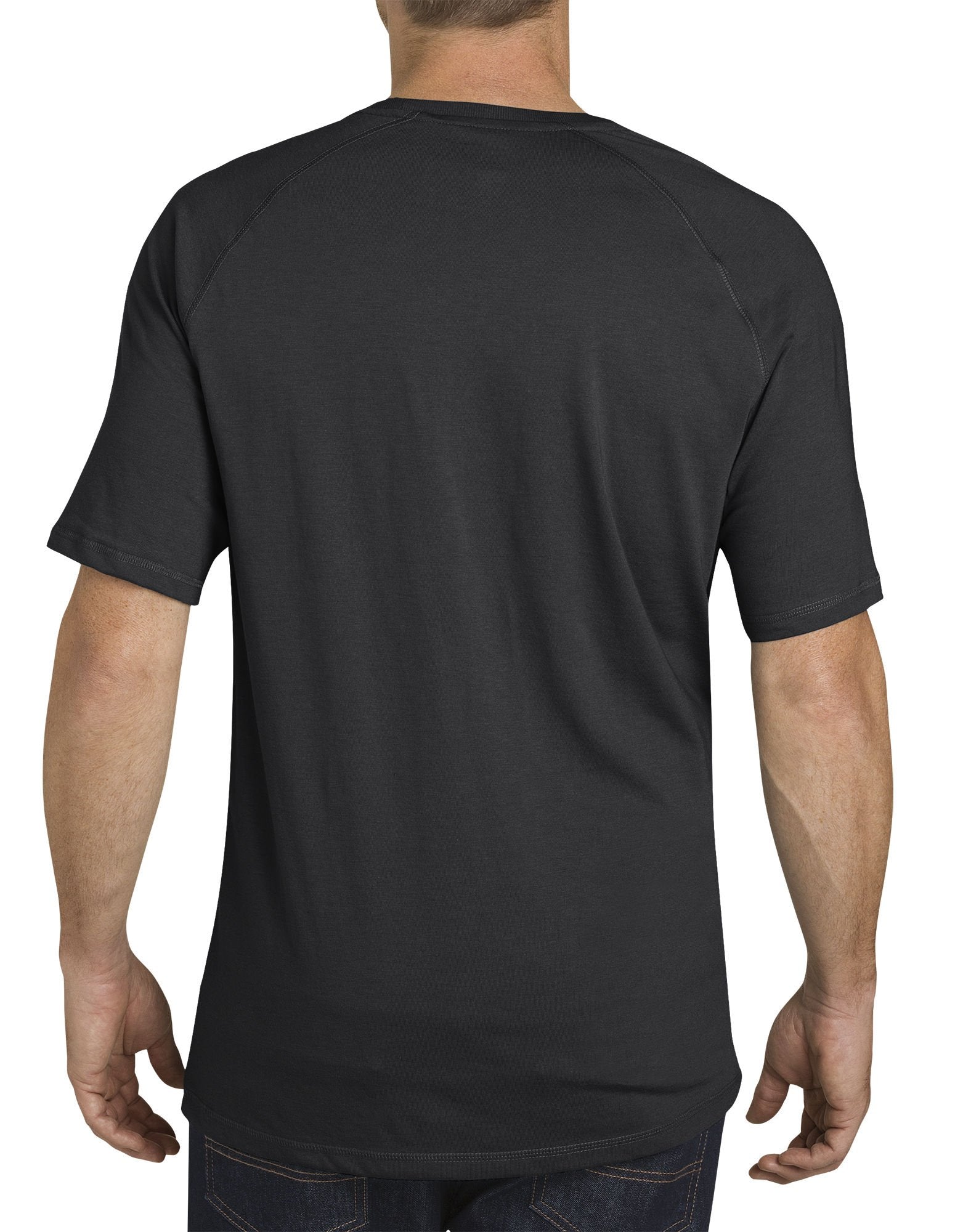 Dickies mens Short Sleeve Performance Cooling Tee Shirt, Black Heather, X-Large US