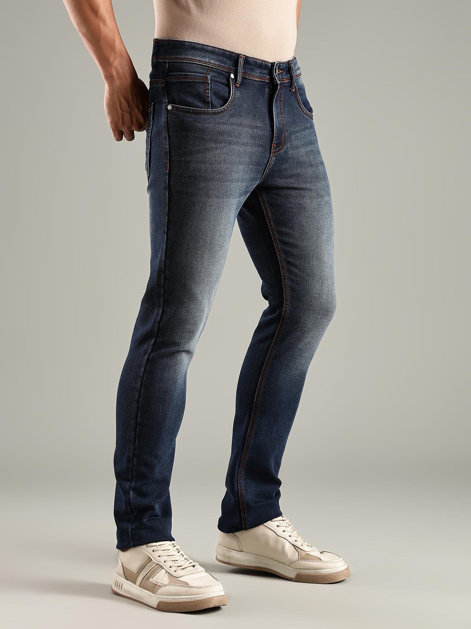 Thomas Scott Mens | Mild Fade | Stright Fit | Denim | Regular Wear | Stretchable | Casual Jeans for Men