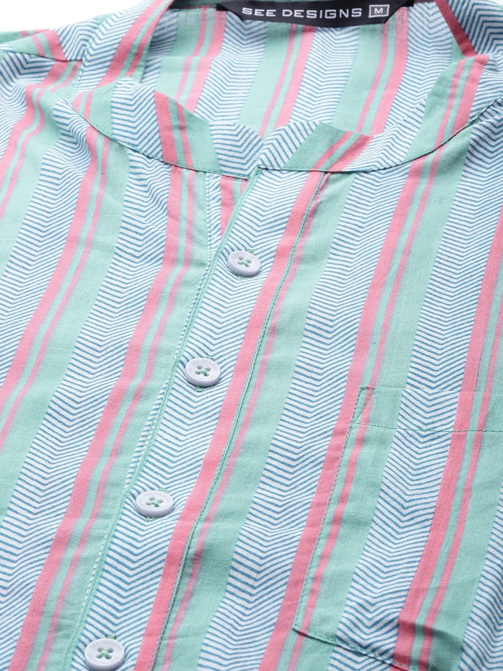 See Designs Men Multi Printed Straight Kurta With Pyjama