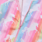 Unicorn Jacket Girls Zip Up Hoodie Sweatshirt Halloween Costume Pink Size 8 9