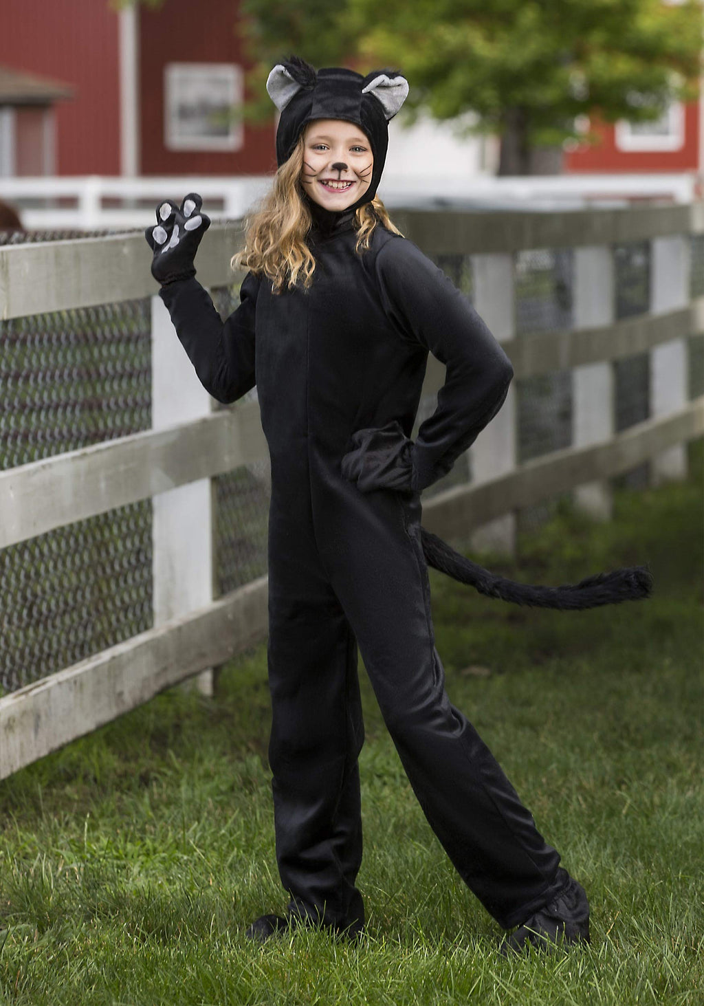 Black Cat Costume Kids Classic Halloween Costume - M