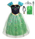 Lito Angels Girls Princess Coronation Costumes Halloween Birthday Fancy Party Dress Up with Accessories Size 10 Green 135