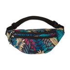 TROPICAL PRINT FANNY PACK - BLUE