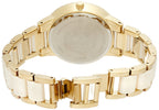 Anne Klein Women's AK/1412IVGB Gold-Tone and Ivory Resin Bracelet Watch