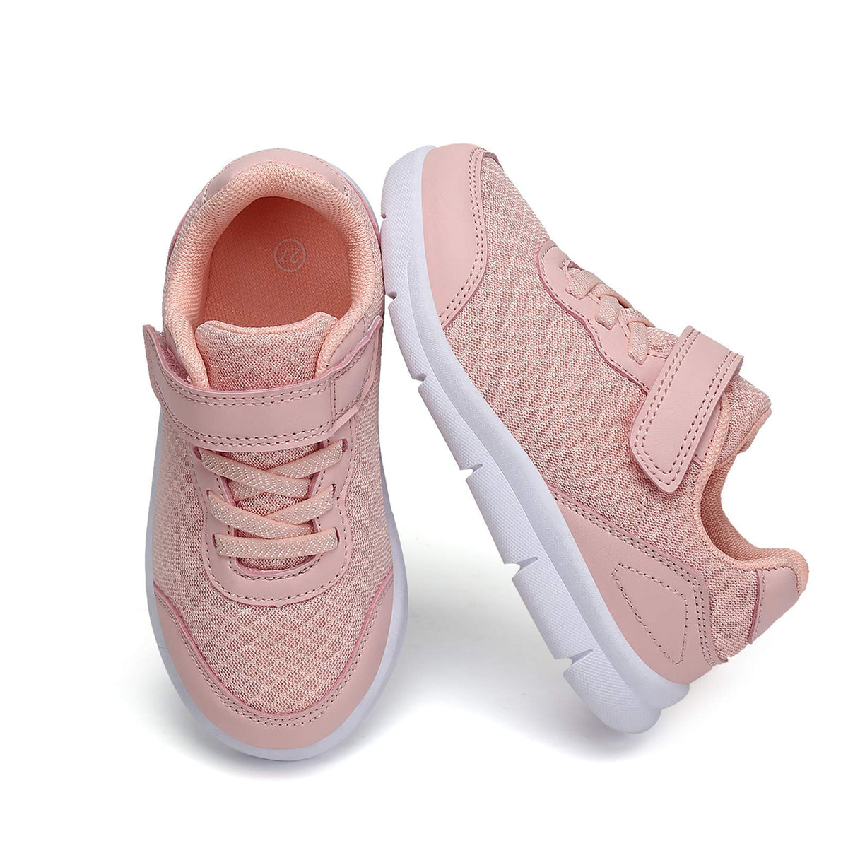 Xingfujie Baby Girl Shoes Toddler Tennis Shoes Little Boys/Girls Slip On Shoes Sneakers Size 4 Pink 3.5
