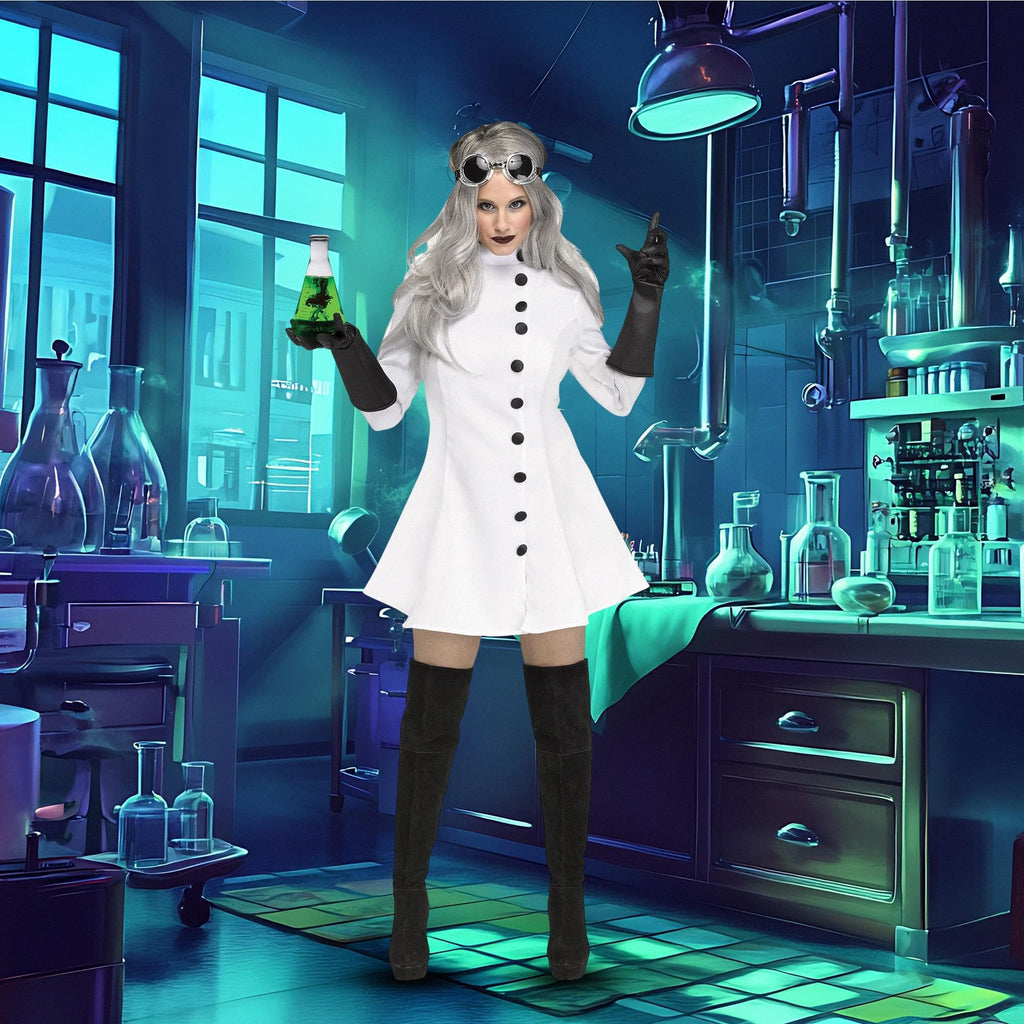 Mad Scientist Women's Costume - Small 4/6