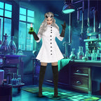 Mad Scientist Women's Costume - Small 4/6
