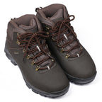 Stepace Round Shoelaces [2 Pairs] Heavy Duty Boot Shoe Laces for Hiking Work Boots Coffee Black-120(Stripe)