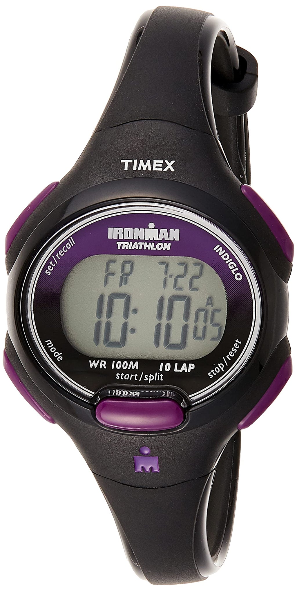 Timex Women's Ironman Triathlon Essential 10 34mm Watch - Black & Purple Case with Black Resin Strap