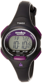 Timex Women's Ironman Triathlon Essential 10 34mm Watch - Black & Purple Case with Black Resin Strap