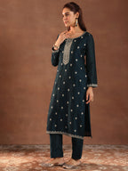Libas WomenS Silk Blend Kurta Set (49506