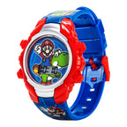 Accutime Super Mario Kids Digital Watch with Yoshi, LED Light Show, Soft Silicone Strap, Durable Kid-Friendly Design, Fun Time-T