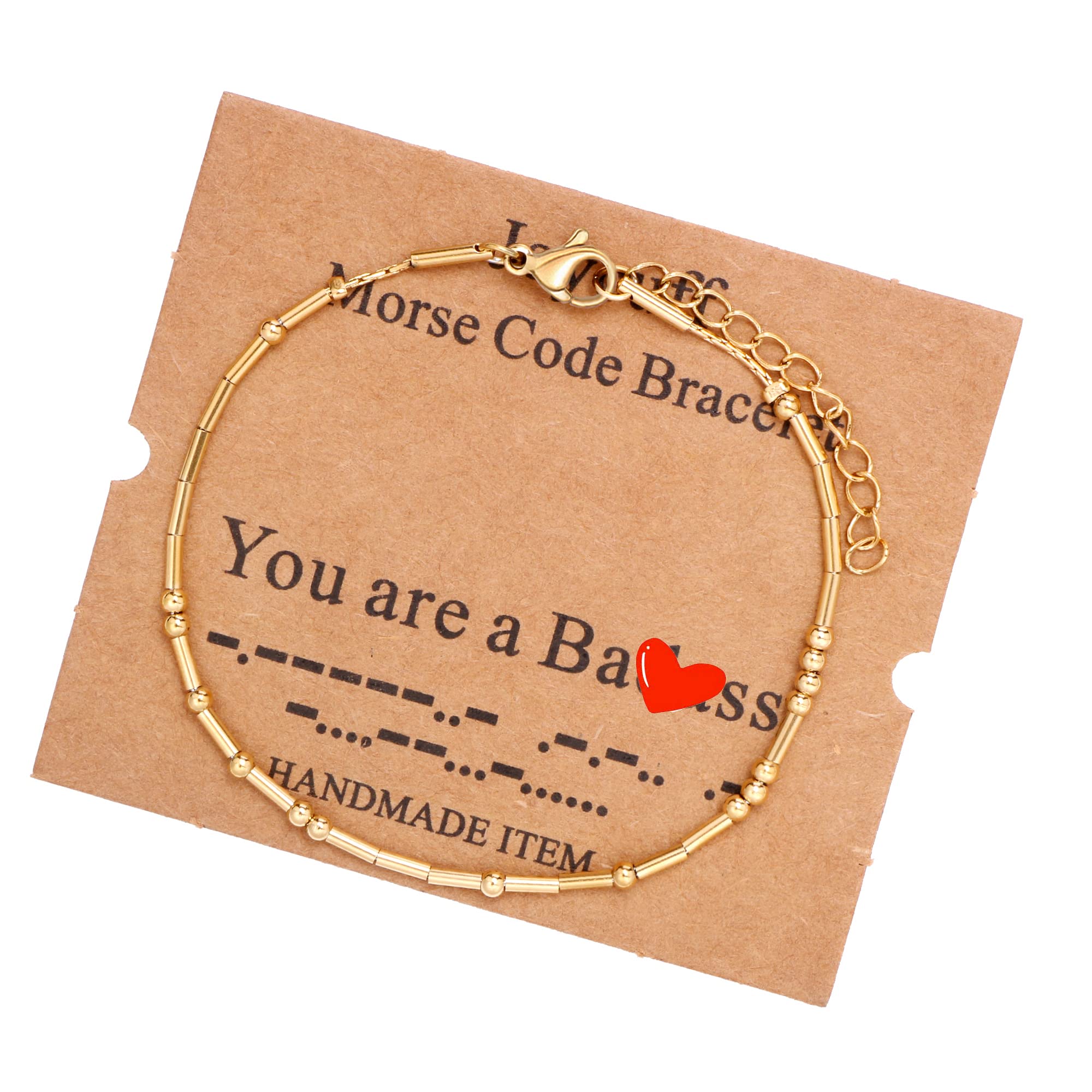 JoycuFF Morse Code Bracelets for Women Inspirational Birthday Mother's Day Christmas Gifts for Best Friend Mom Sister Daughter G