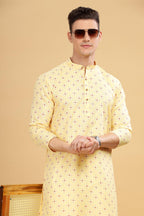 Be Active MenS Traditional Printed Full Sleeves Kurta || Cotton Kurta For Men || Men Kurta For Wedding || Kurta For Men (C-Rf00
