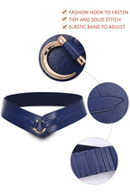 TeeYee Leather Belts Renaissance Waist Vintage Fashion Medieval Belt navy#