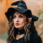 FRESHME Elf Ears with Piercings Earring Cuffs Set, Soft Fairy Elf Ears with Non-Piercing Gold Earrings Tassel Chain Cartilage Cl